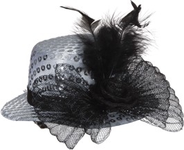 Minihut Pailletten Partyhut Karnevalshut Faschingshut Glitzerhut