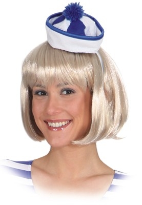 Seemann Matrose Matrosenmütze Mini Sailor Mütze blau oder rot