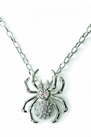 Spinnenkette Kette mit Spinne Strass