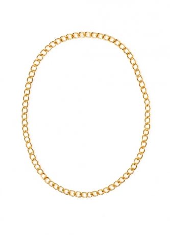 Kette Zuhälter XXL Gliederkette gold Zubehör Accessoires Fasching Part