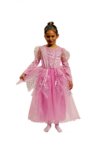 Prinzessin Kinderprinzessin rosa Größe 98 bis 152