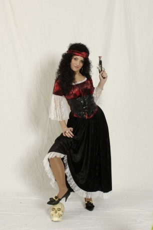 Piratin Piraten Kostüm Karneval Fasching Party Gr. M