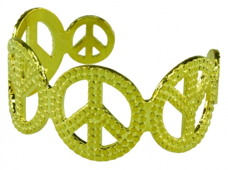 Peacezeichen Armband Peace Hippie Flower Power 70er Jahre Siebziger