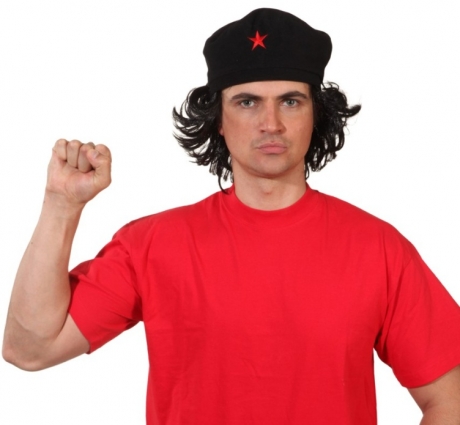 Ernesto Mütze mit Haaren Mütze mit rotem Stern Revolutionär