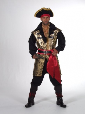 Pirat Piratenkostüm Gold Top Qualität Fasching Karneval XL