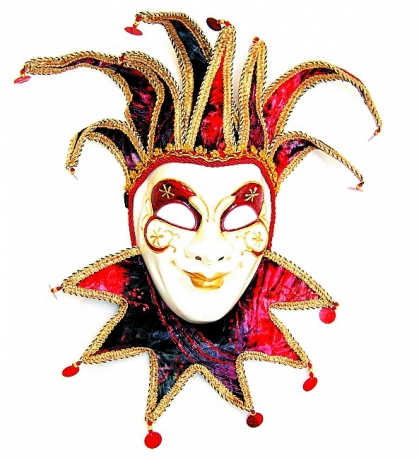 Joker Venedig hängend Dekoration Fasching Karneval