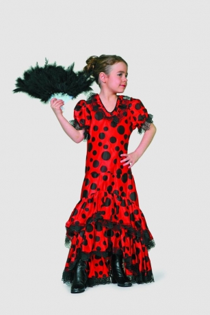 Flamenco Tänzerin Kinderfasching Kinderkostüm Karneval