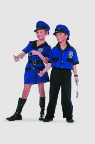 Police Girl Polizistin Kinderkostüm Kinderfasching Kinderparty Geburts