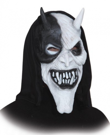 Überziehmaske Teufel Halloween Gruselmaske Maske Karneval