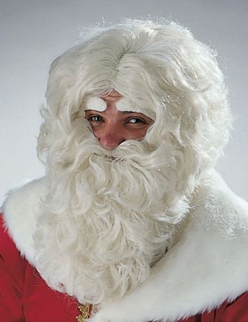 Nikolaus Weihnachtsmann Santa Claus Bart Perücke Augenbrauen