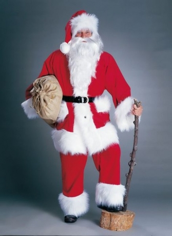 Nikolaus Weihnachtsmann Kostüm Hochwertiger Kordanzug bis Gr. 6XL