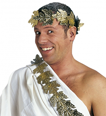 Lorbeerkranz laurus gold Römerkostüm Cäsar Kaiser Zubehör für antike K