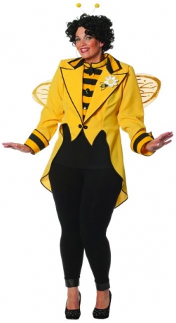 Bienenkönigin Frack Übergröße Faschingskostüm Karneval Mottoparty Kost