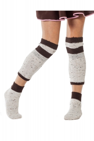 Trachtensocken mit Beinwärmer Trachtenkleidung Oktoberfest Wadenwärmer