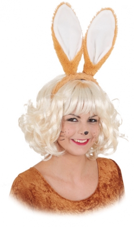 Hasenohren Hase braun Ostern Bunny Karneval Fasching Kostüm