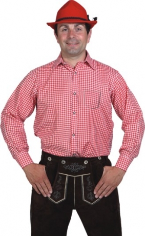 Hemd Karohemd Herrenhemd Faschingshemd Oktoberfest Trachtenhemd