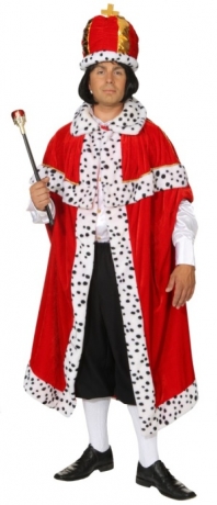 Königsmantel Herren Mottoparty Karneval Fasching