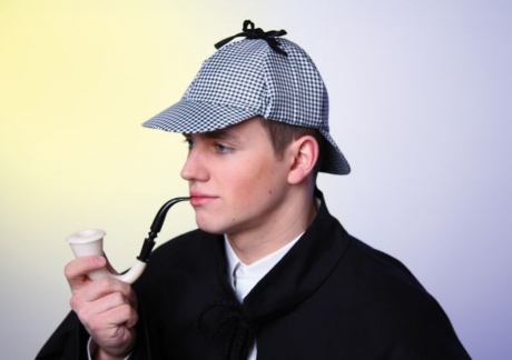 Sherlock Mütze Detektiv Karneval Fasching Kostüm Party