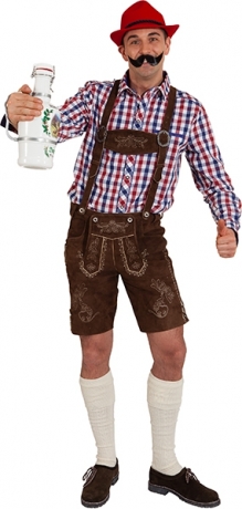 Lederhose Trachtenhose 100% Leder Oktoberfest Wiesn Fashion