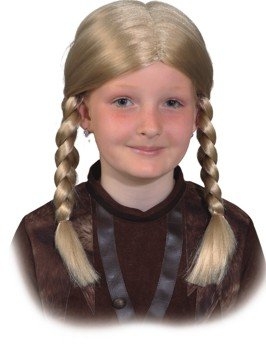 Perücke Wikinger Mädchen Kinderperücke Zopf Kopfbedeckung