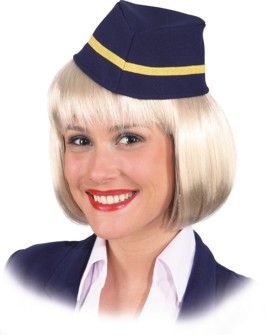 Mütze Flugbegleiterin Stewardess Kopfbedeckung Damenmütze