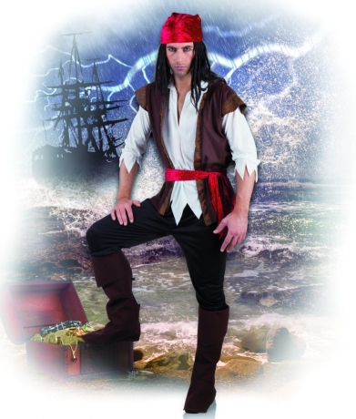 Pirat Seeräuber Herrenpirat Pirat Jack Karneval Fasching 50 52 54 56