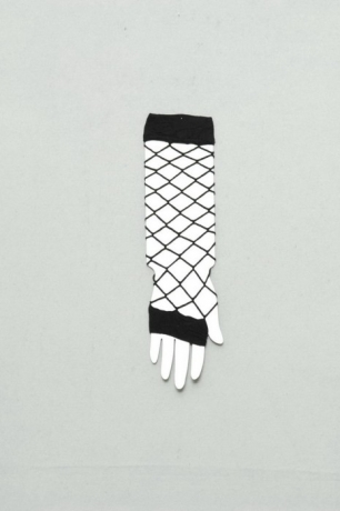 Handschuhe Netzhandschuhe schwarz Rock Punk Karneval Zubehör