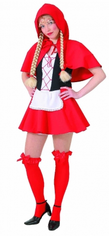 Rotkäppchen Kostüm mit Zubehör Karneval Fasching Party