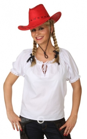 Bluse weiß Damenbluse Western Indianer Oktoberfest