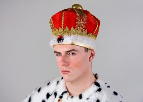 Prunkvolle Königskrone König Kaiser Prinz Karneval