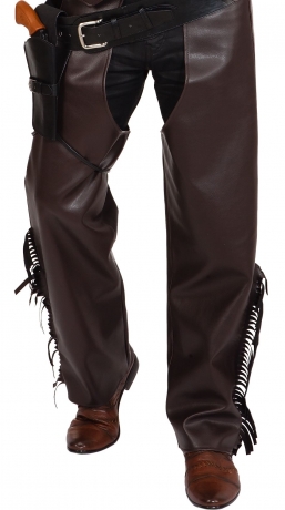 Cowboy Chaps braun Herren Western Chaps Zubehör Wilder Westen