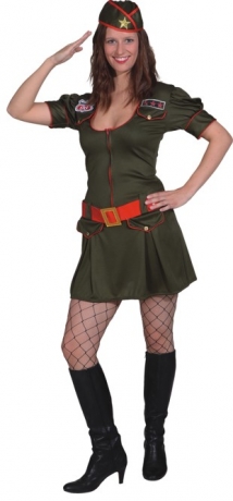 Military Girl Bundeswehr Armygirl Damenkostüm Verkleidung Mottoparty