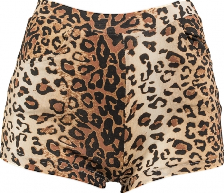 Katze Raupkatze Hot Pants Leo Leopardenlook S/M oder L/XL