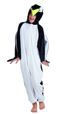 Pinguin Pinguinkostüm Tieroverall Kinderkostüm Plüschkostüm 134/140