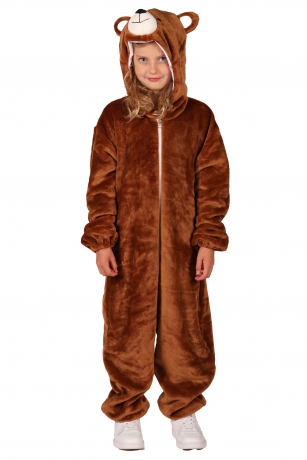 Bär Bärenkostüm Kinderbärenkostüm Braunbär Teddy Plüschkostüm