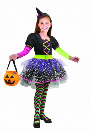 Barbiekostüm Hexe Hexenkostüm Kinderhexe Halloweenkostüm