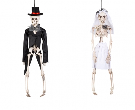Brautpaar Skelett Hallowen Halloweendekoration Braut Bräutigam