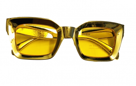 Brille Gold Babo Lude Macho Prolethen HipHop Rapper King Bling Bling