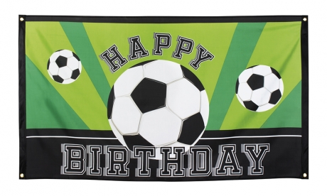 Fußballfahne Happy Birthday Fußballflagge Fußballdekoration