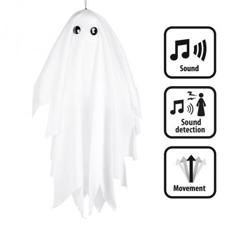 Gespenst Geist Halloweendekoration Wackelgeist Halloweenfigur