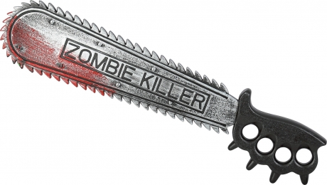 Halloween Kettensäge Machete und Schlagring in einem,aus Kunststoff
