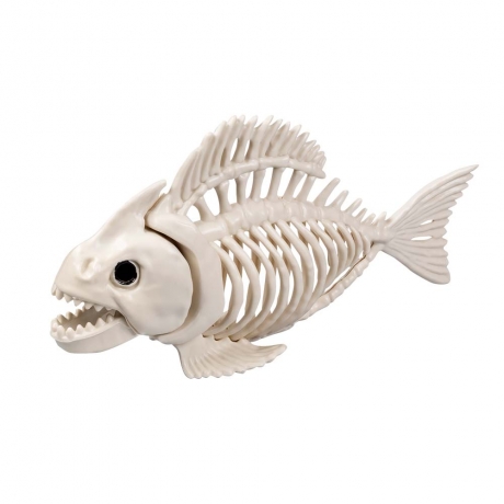 Halloweendekoration Fisch Fischskelett Tierskelett Skelett Gerippe