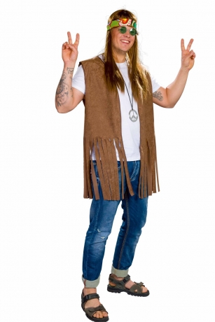 Hippieweste Fransenweste Deutsche Herstellung Festival Mottoparty