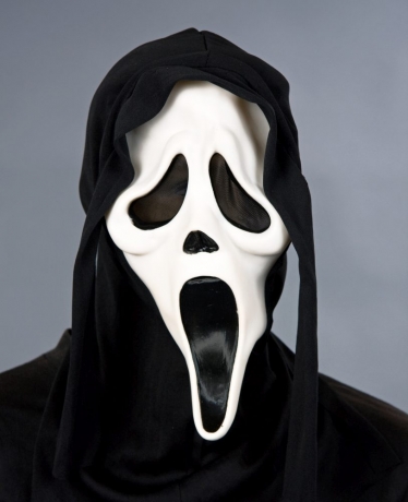 Horror Maske Scream Maske mit Kapuze Halloweenmaske