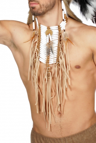 Indianer Kette Indianerschmuck Häuptling wilder Westen Brustschmuck