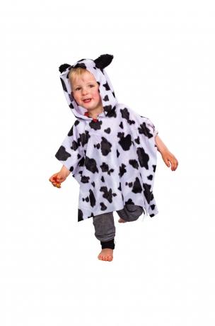 Kuh Kälbchen Kinderkostüm Cape Umhang mit Kapuze Kuhkostüm