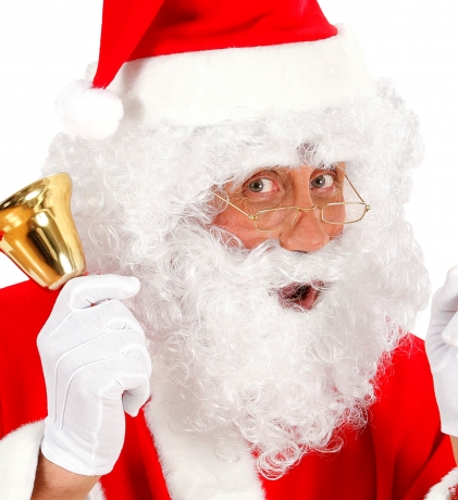 Nikolaus Weihnachtsmann Nikolausbart Perücke im Set Santa Claus