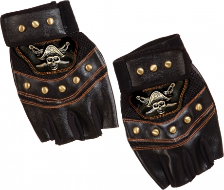 Piratenhandschuhe fingerlose Handschuhe Pirat Seeräuber