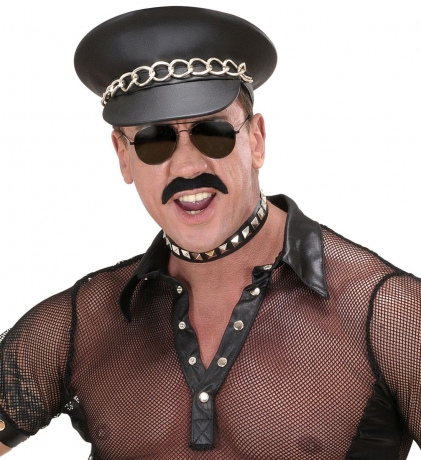 Rocker Hardrock Heavy Metal 3er Set Rockermütze Halsband Spiegelbrille