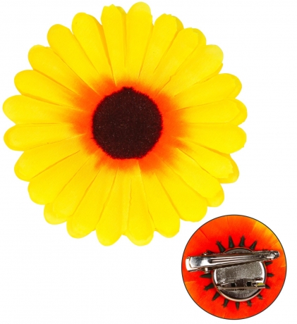 Sonnenblume Haarclip Ansteckblume Gärtner Blume Blüte Kopfschmuck Haarreif Deko